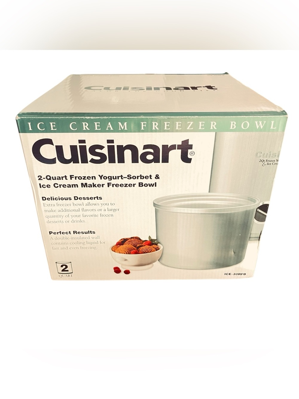 Cuisinart Silver Ice Cream Freezer Bowl - 2-Quart